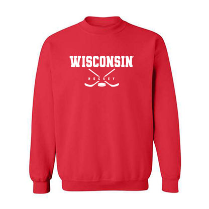 Wisconsin - NCAA Men's Ice Hockey : Blake Montgomery - Sports Shersey Crewneck Sweatshirt-0