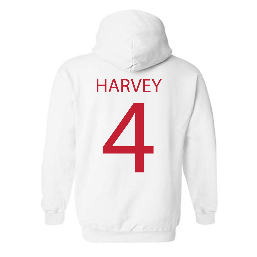 Wisconsin - NCAA Women's Ice Hockey : Caroline Harvey - Sports Shersey Hooded Sweatshirt-1