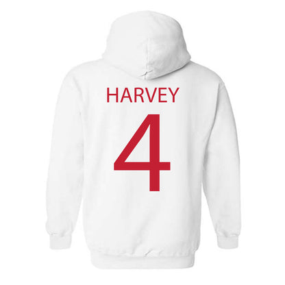Wisconsin - NCAA Women's Ice Hockey : Caroline Harvey - Sports Shersey Hooded Sweatshirt-1