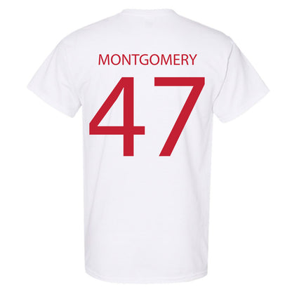 Wisconsin - NCAA Men's Ice Hockey : Blake Montgomery - Sports Shersey T-Shirt-1