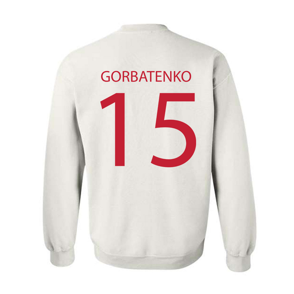 Wisconsin - NCAA Women's Ice Hockey : Nicole Gorbatenko - Sports Shersey Crewneck Sweatshirt-1