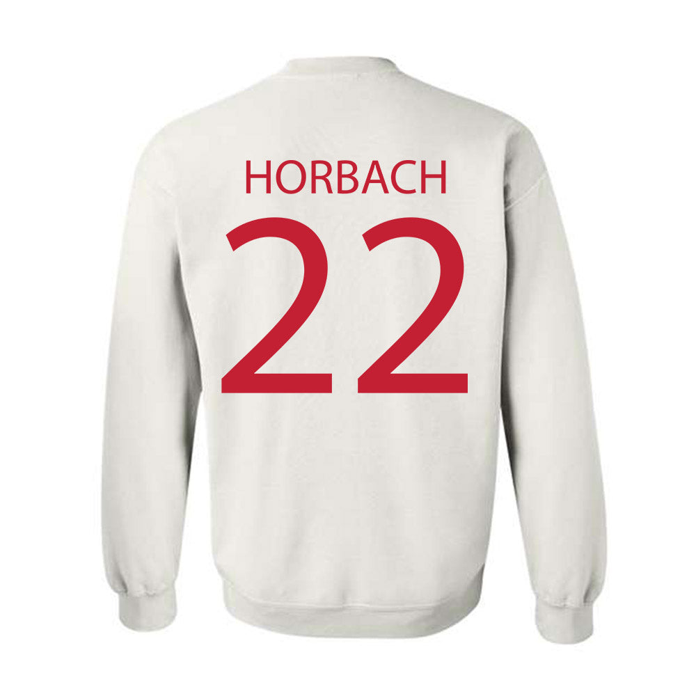 Wisconsin - NCAA Men's Ice Hockey : Jack Horbach - Sports Shersey Crewneck Sweatshirt-1