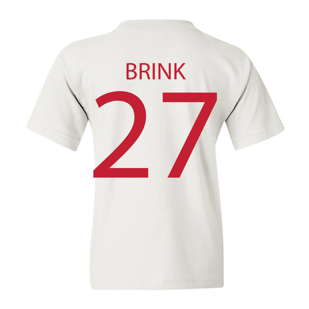 Wisconsin - NCAA Men's Ice Hockey : Finn Brink - Sports Shersey Youth T-Shirt-1