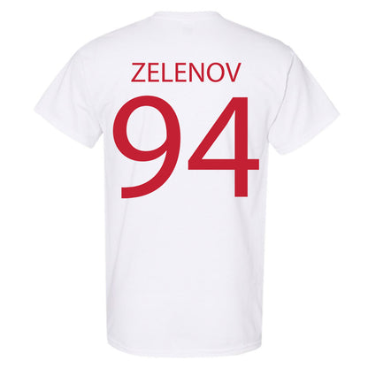 Wisconsin - NCAA Men's Ice Hockey : Vasily Zelenov - Sports Shersey T-Shirt-1