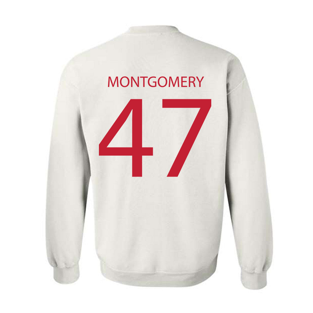 Wisconsin - NCAA Men's Ice Hockey : Blake Montgomery - Sports Shersey Crewneck Sweatshirt-1