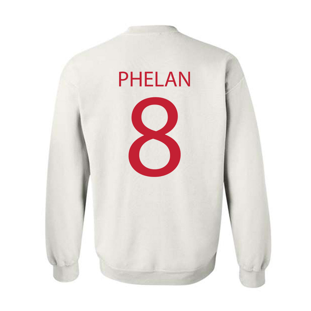 Wisconsin - NCAA Men's Ice Hockey : Jack Phelan - Sports Shersey Crewneck Sweatshirt-1