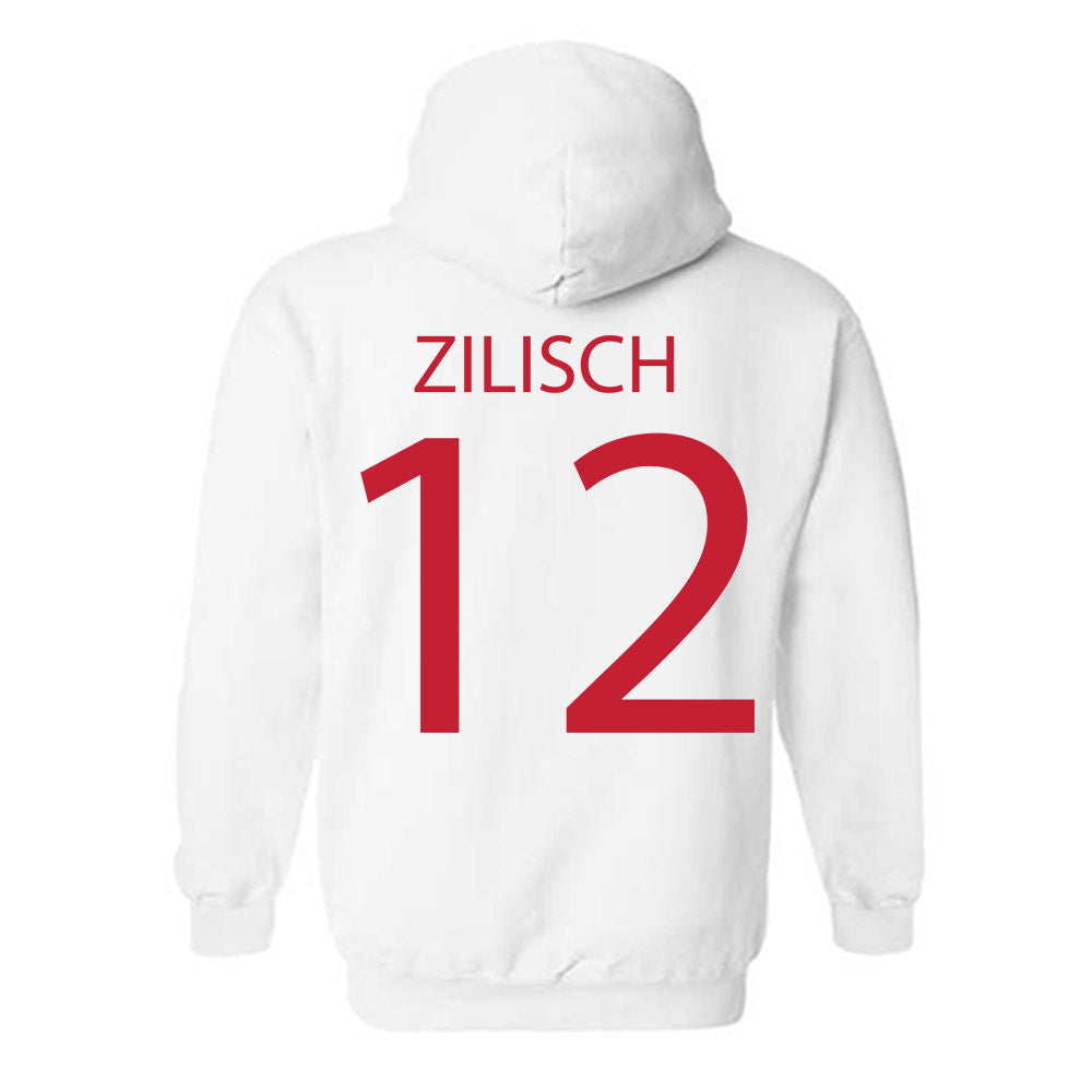 Wisconsin - NCAA Women's Ice Hockey : McKayla Zilisch - Sports Shersey Hooded Sweatshirt-1