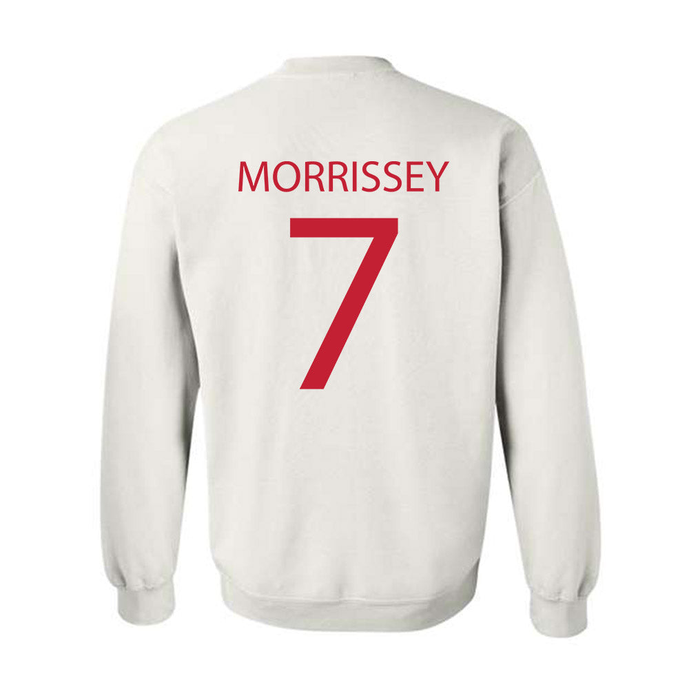 Wisconsin - NCAA Men's Ice Hockey : Gavin Morrissey - Sports Shersey Crewneck Sweatshirt-1