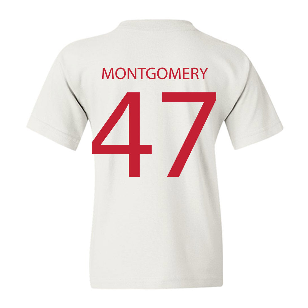 Wisconsin - NCAA Men's Ice Hockey : Blake Montgomery - Sports Shersey Youth T-Shirt-1