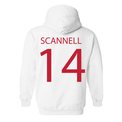 Wisconsin - NCAA Women's Ice Hockey : Maggie Scannell - Sports Shersey Hooded Sweatshirt-1