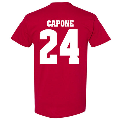 Wisconsin - NCAA Men's Soccer : Caleb Capone - Sports Shersey T-Shirt-1