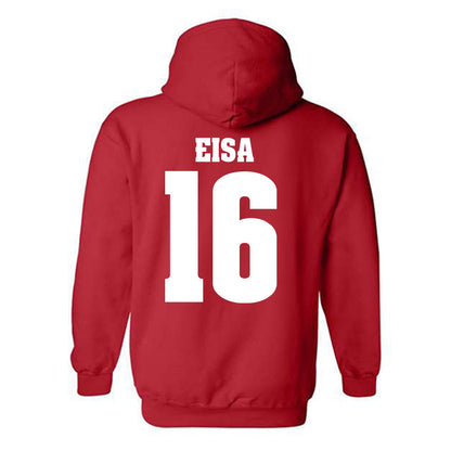 Wisconsin - NCAA Men's Soccer : Roman Eisa - Sports Shersey Hooded Sweatshirt-1