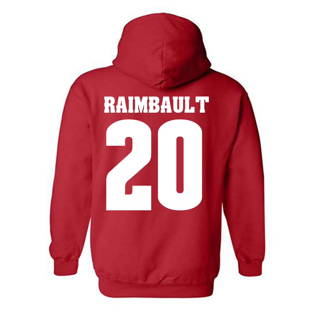 Wisconsin - NCAA Men's Soccer : Thomas Raimbault - Sports Shersey Hooded Sweatshirt-1