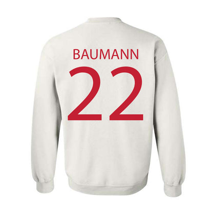 Wisconsin - NCAA Women's Soccer : Jenna Baumann - Sports Shersey Crewneck Sweatshirt-1