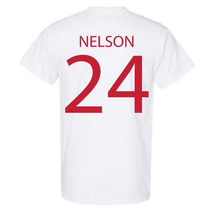Wisconsin - NCAA Women's Soccer : Brooke Nelson - Sports Shersey T-Shirt-1