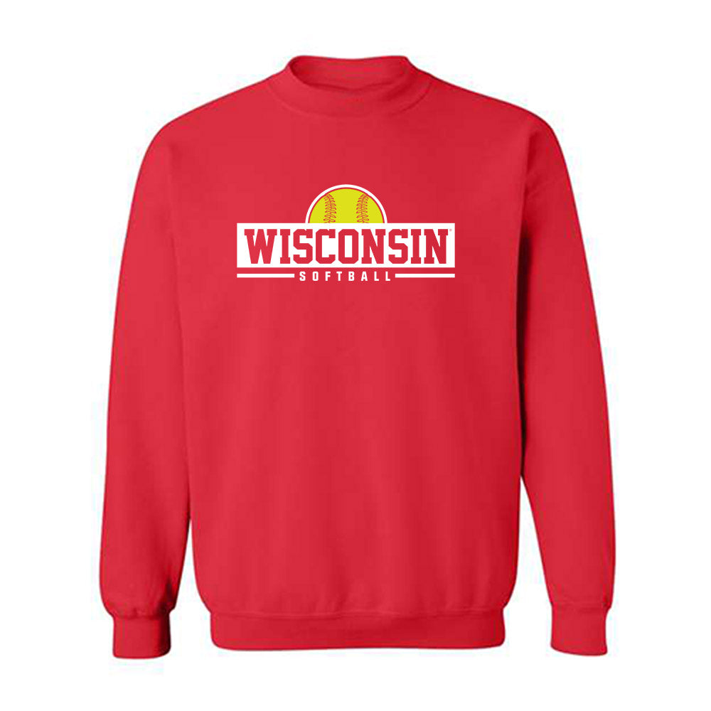 Wisconsin - NCAA Softball : Emily Bojan - Sports Shersey Crewneck Sweatshirt-0
