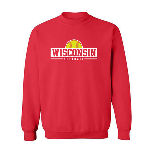 Wisconsin - NCAA Softball : Mattie Beliveau - Sports Shersey Crewneck Sweatshirt-0