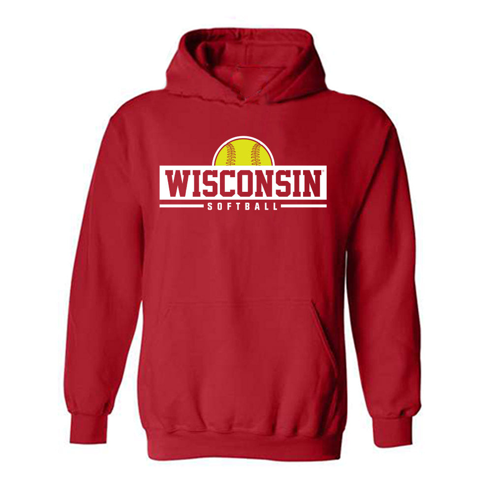 Wisconsin - NCAA Softball : Emma King - Sports Shersey Hooded Sweatshirt-0