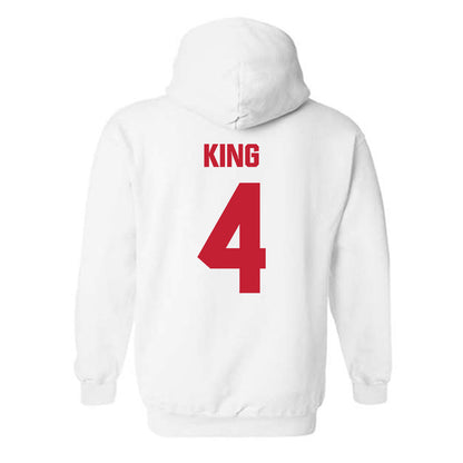 Wisconsin - NCAA Softball : Emma King - Sports Shersey Hooded Sweatshirt-1