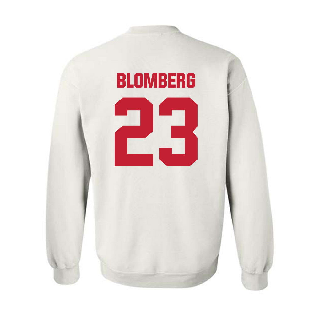 Wisconsin - NCAA Softball : Hilary Blomberg - Sports Shersey Crewneck Sweatshirt-1