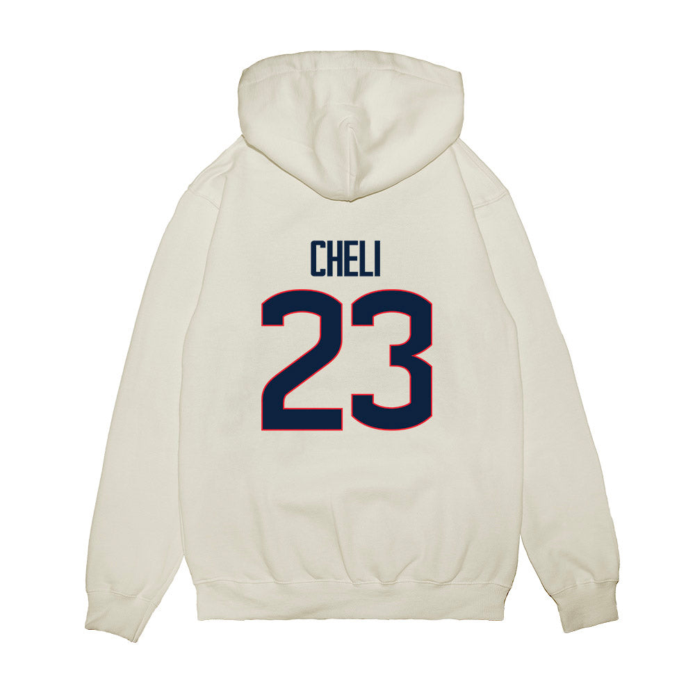 UConn - NCAA Women's Basketball : Morgan Cheli - NCAA® March Madness® National Champions Premium Hooded Sweatshirt-1