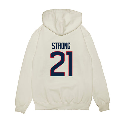 UConn - NCAA Women's Basketball : Sarah Strong - NCAA® March Madness® National Champions Premium Hooded Sweatshirt-1