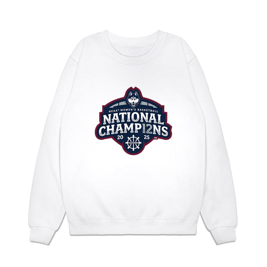 UConn - NCAA Women's Basketball : Azzi Fudd - NCAA® March Madness® National Champions Premium Crewneck Sweatshirt-0