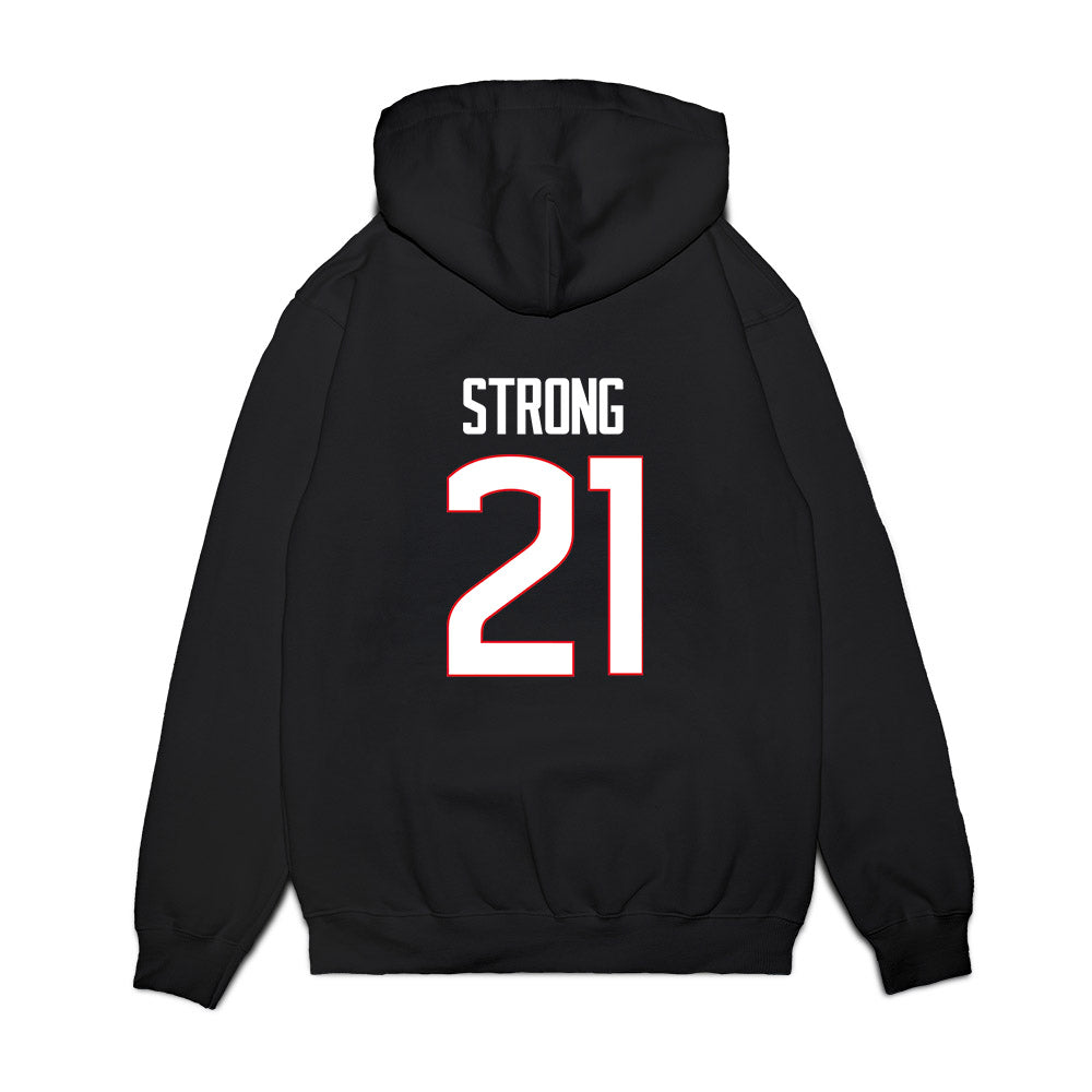 UConn - NCAA Women's Basketball : Sarah Strong - NCAA® March Madness® National Champions Premium Hooded Sweatshirt-1