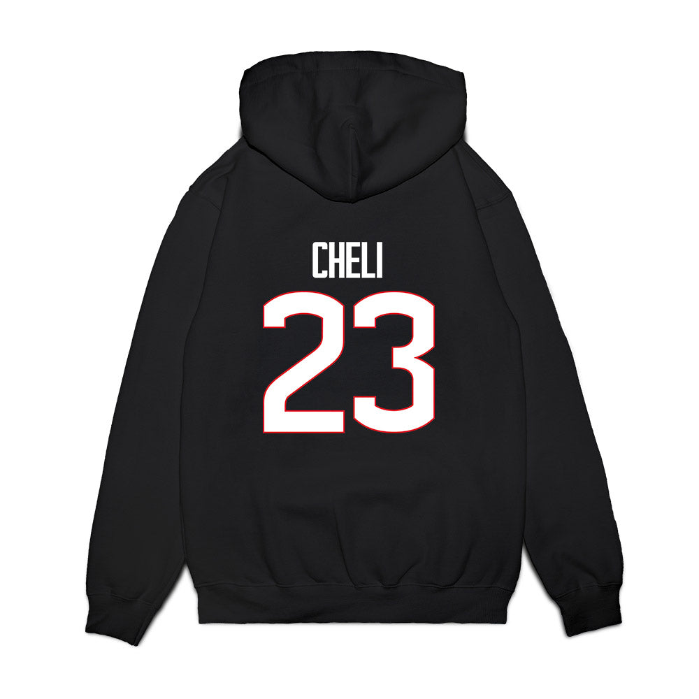 UConn - NCAA Women's Basketball : Morgan Cheli - NCAA® March Madness® National Champions Premium Hooded Sweatshirt-1