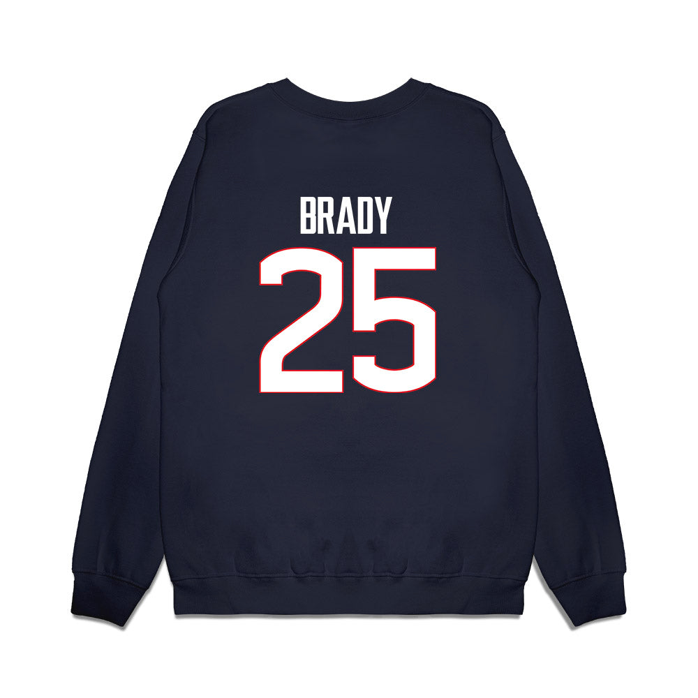 UConn - NCAA Women's Basketball : Ice Brady - NCAA® March Madness® National Champions Premium Crewneck Sweatshirt-1