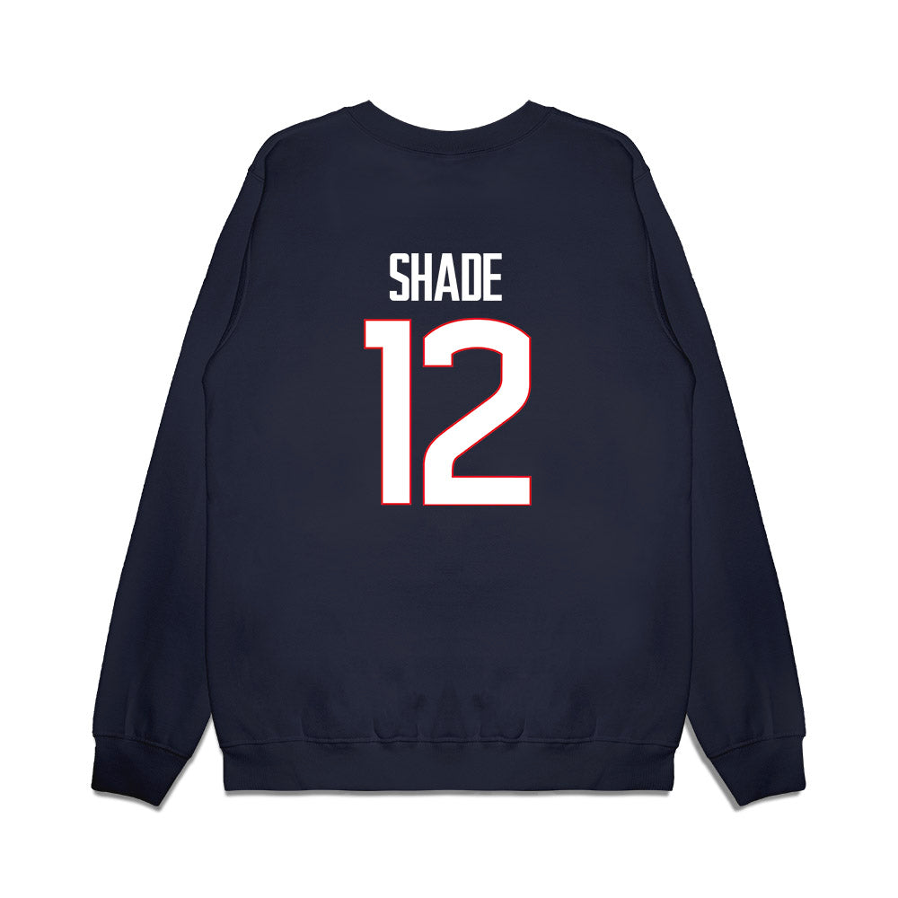 UConn - NCAA Women's Basketball : Ashlynn Shade - NCAA® March Madness® National Champions Premium Crewneck Sweatshirt-1