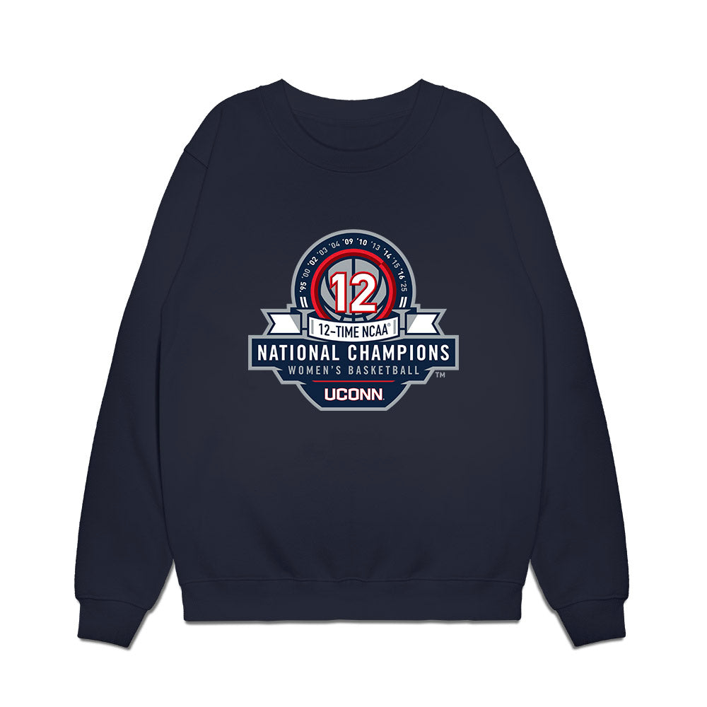 UConn - NCAA Women's Basketball : Ashlynn Shade - NCAA® March Madness® National Champions Premium Crewneck Sweatshirt-0