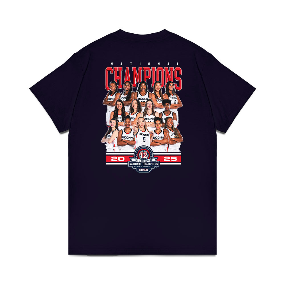 UConn - NCAA Women's Basketball : NCAA® March Madness® National Champions Team Collage Premium T-Shirt-1
