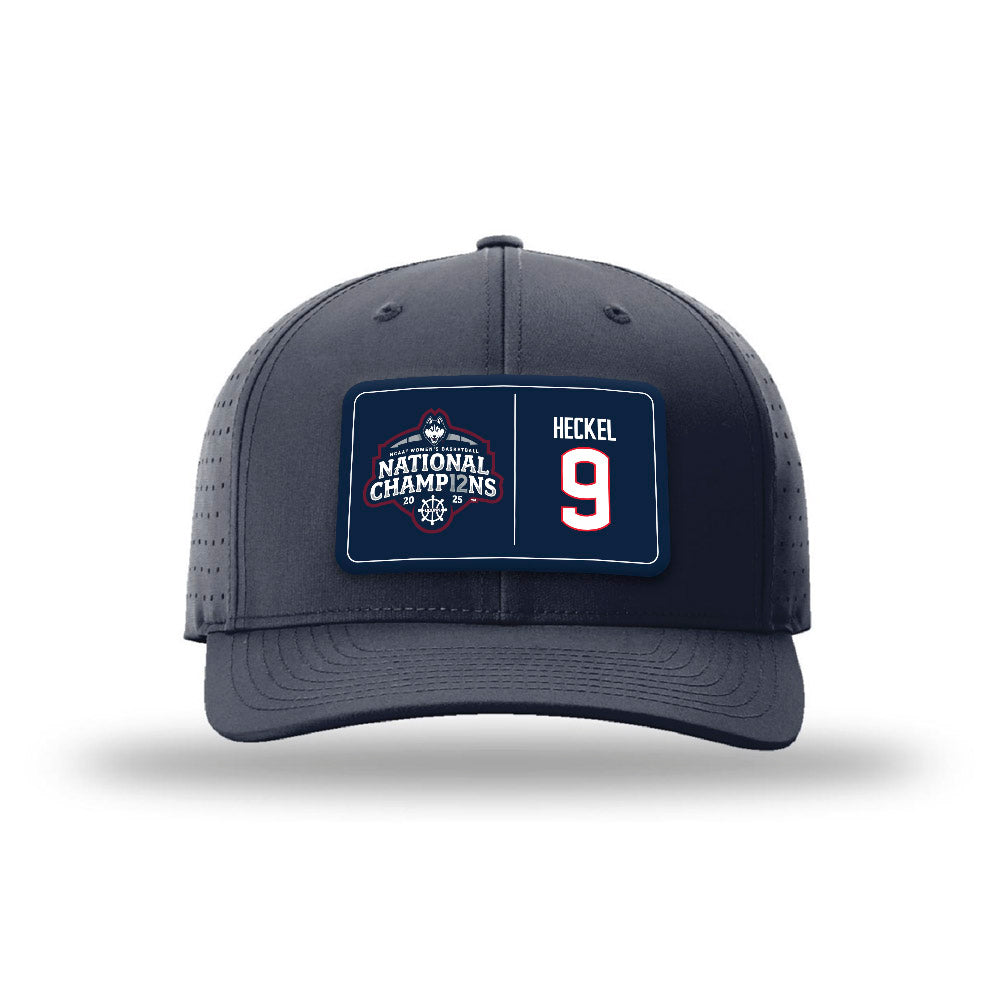 UConn - NCAA Women's Basketball : Kayleigh Heckel - NCAA® March Madness® National Champions Laser Performance Snapback Cap-0