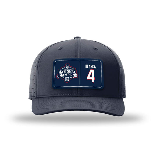 UConn - NCAA Women's Basketball : Quinonez Blanca - NCAA® March Madness® National Champions Laser Performance Snapback Cap-0