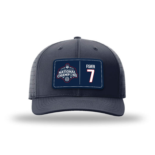 UConn - NCAA Women's Basketball : Kelis Fisher - NCAA® March Madness® National Champions Laser Performance Snapback Cap-0