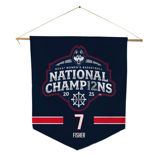 UConn - NCAA Women's Basketball : Kelis Fisher - NCAA® March Madness® National Champions Pennant - 18" x 21"-0