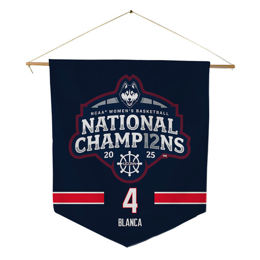 UConn - NCAA Women's Basketball : Quinonez Blanca - NCAA® March Madness® National Champions Pennant - 18" x 21"-0