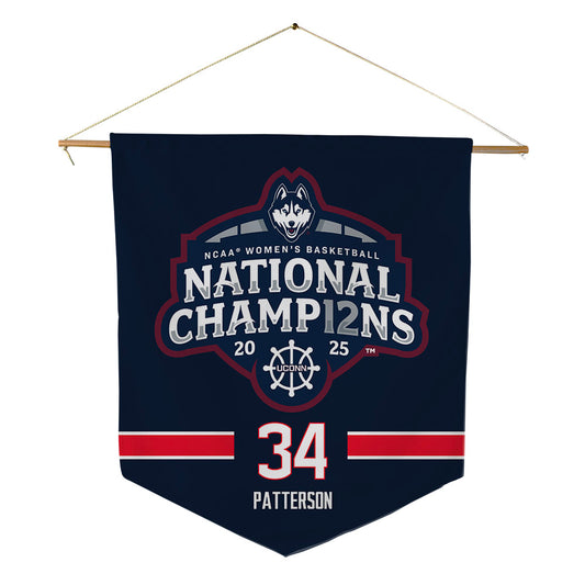 UConn - NCAA Women's Basketball : Ayanna Patterson - NCAA® March Madness® National Champions Pennant - 18" x 21"-0