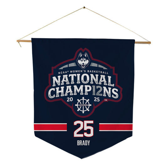 UConn - NCAA Women's Basketball : Ice Brady - NCAA® March Madness® National Champions Pennant - 18" x 21"-0