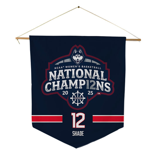 UConn - NCAA Women's Basketball : Ashlynn Shade - NCAA® March Madness® National Champions Pennant - 18" x 21"-0