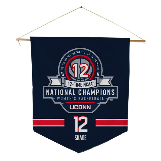 UConn - NCAA Women's Basketball : Ashlynn Shade - NCAA® March Madness® National Champions Pennant - 18" x 21"-0