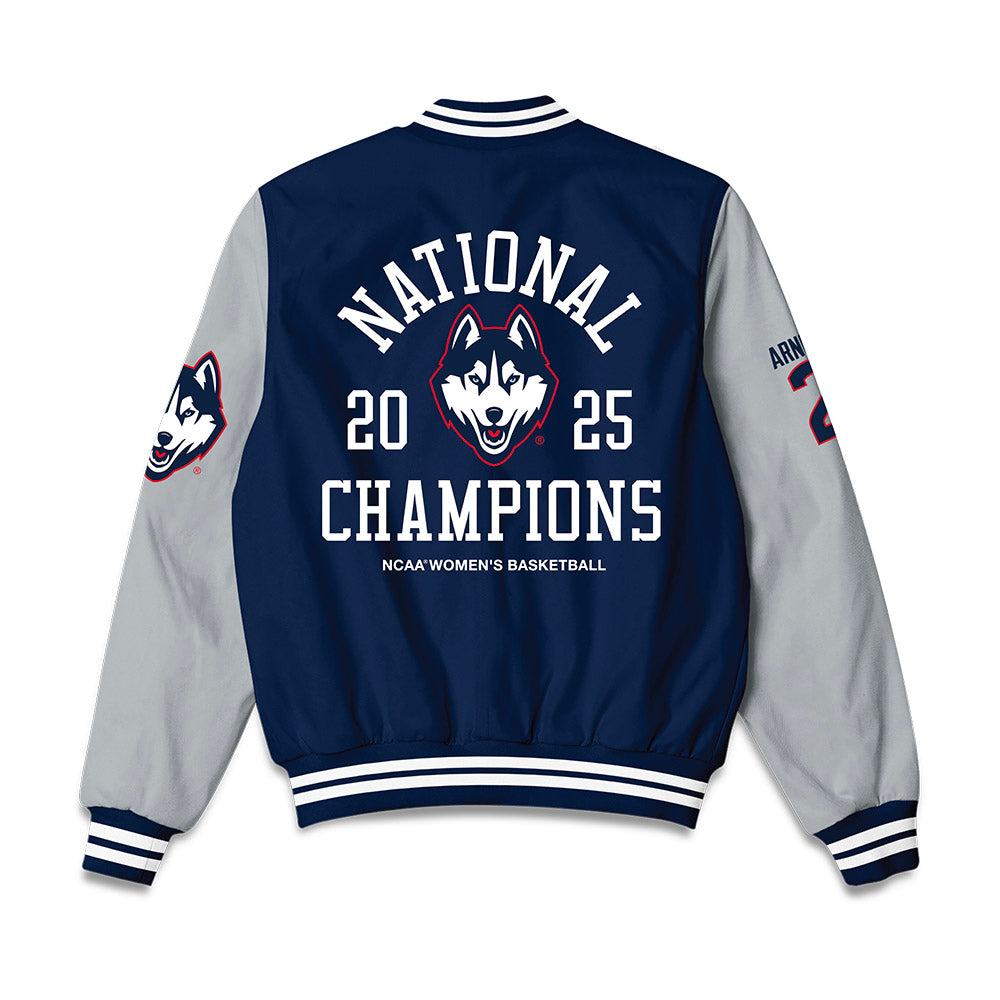 UConn - NCAA Women's Basketball : KK Arnold - NCAA® March Madness® National Champions Bomber Jacket-1