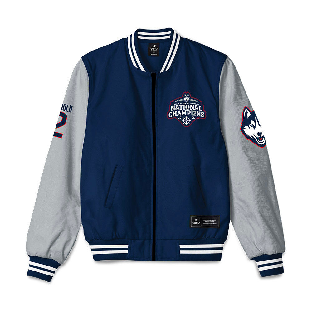 UConn - NCAA Women's Basketball : KK Arnold - NCAA® March Madness® National Champions Bomber Jacket-0