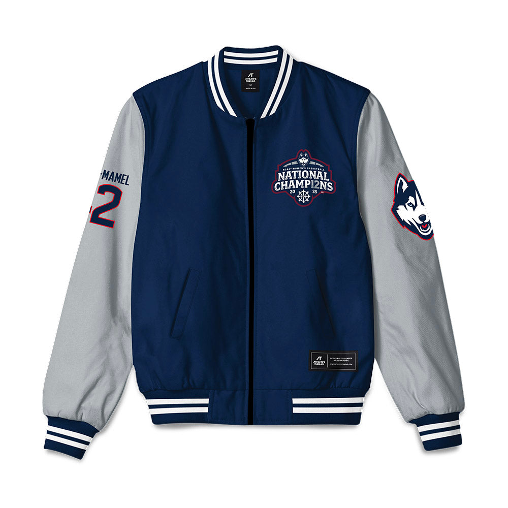 UConn - NCAA Women's Basketball : Gandy Malou-Mamel - NCAA® March Madness® National Champions Bomber Jacket-0