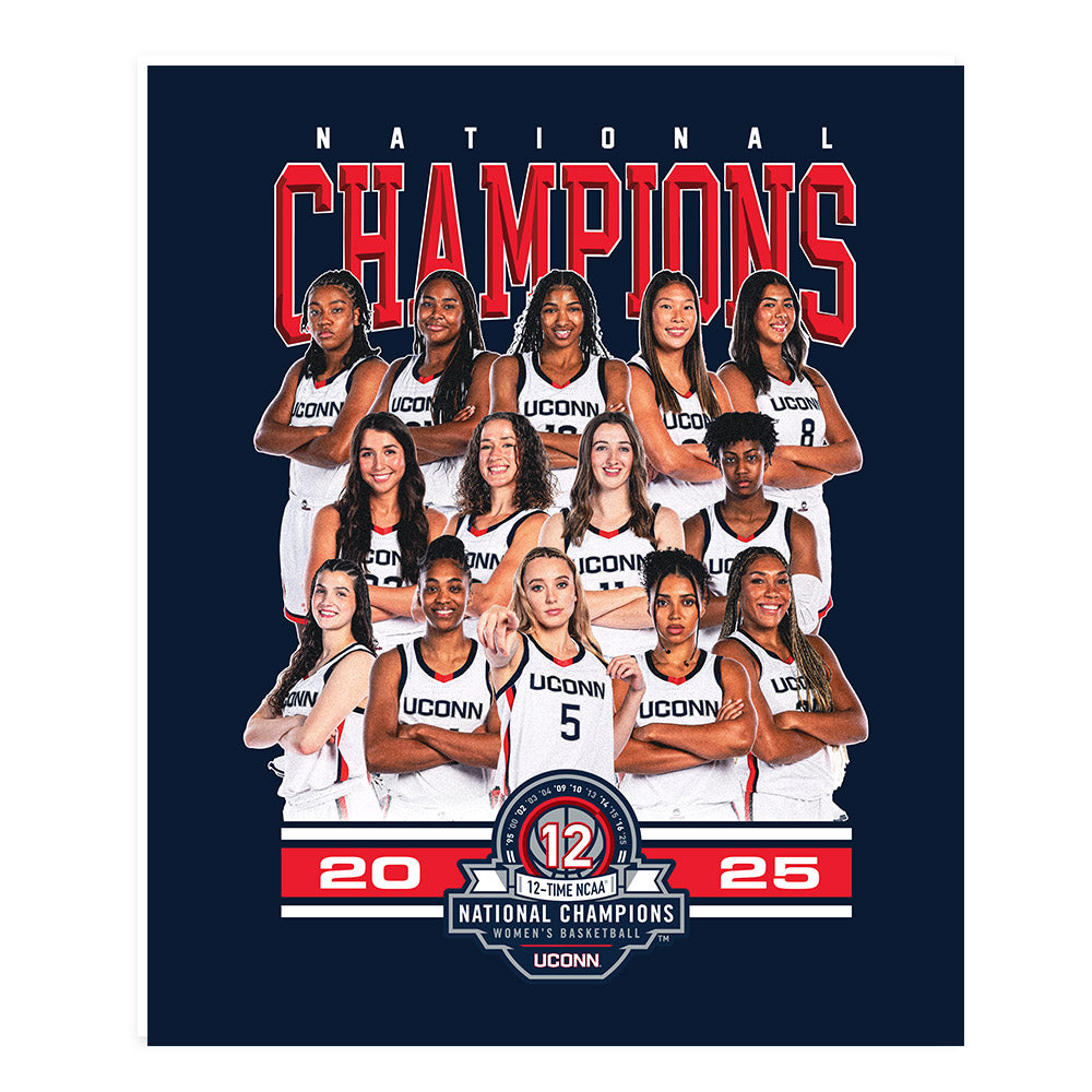 UConn - NCAA Women's Basketball : NCAA® March Madness® National Champions Poster 20x24-0