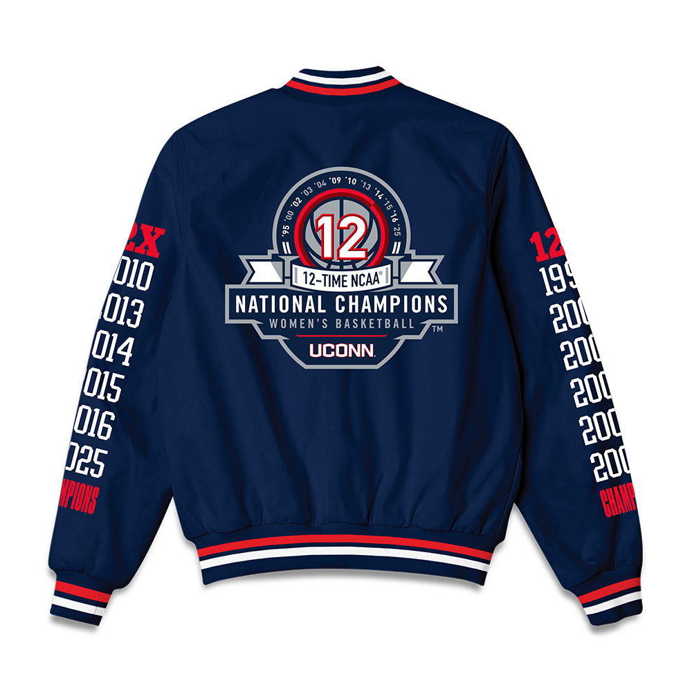 UConn - NCAA Women's Basketball : NCAA® March Madness® National Champions Bomber Jacket-1