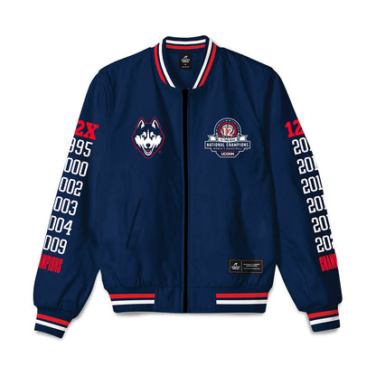 UConn - NCAA Women's Basketball : NCAA® March Madness® National Champions Bomber Jacket-0