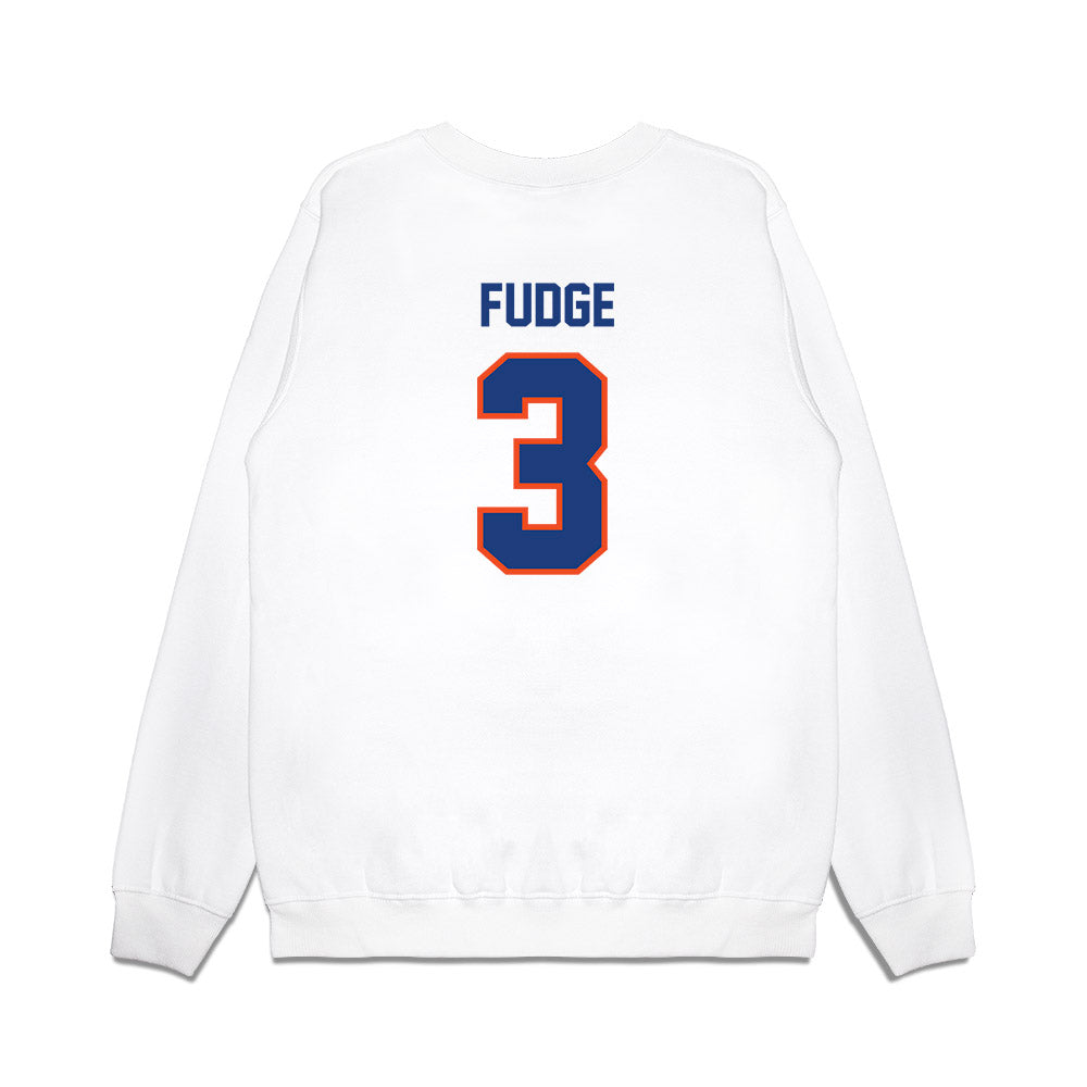 Florida - NCAA Men's Basketball : Alex Fudge - NCAA® March Madness® National Champion Shersey Premium Crewneck Sweatshirt-1
