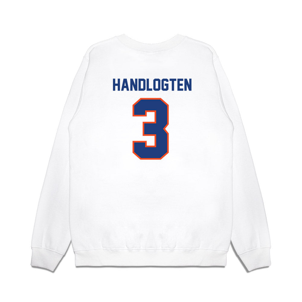 Florida - NCAA Men's Basketball : Micah Handlogten - NCAA® March Madness® National Champion Shersey Premium Crewneck Sweatshirt-1